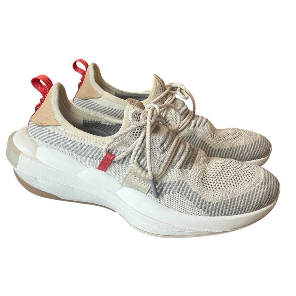 Sorel Explorer Defy Low Sneaker Chalk Sea Salt Beige Athletic Shoes Womens 9.5